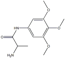 2-amino-N-(3,4,5-trimethoxyphenyl)propanamide 구조식 이미지