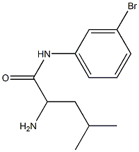 2-amino-N-(3-bromophenyl)-4-methylpentanamide 구조식 이미지