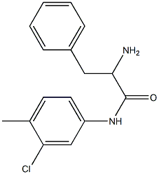 2-amino-N-(3-chloro-4-methylphenyl)-3-phenylpropanamide 구조식 이미지