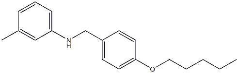 3-methyl-N-{[4-(pentyloxy)phenyl]methyl}aniline Structure