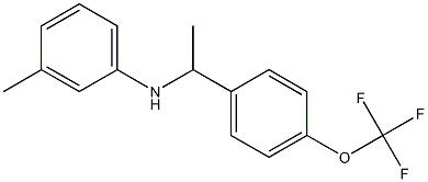 3-methyl-N-{1-[4-(trifluoromethoxy)phenyl]ethyl}aniline Structure