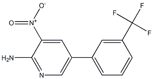 3-nitro-5-[3-(trifluoromethyl)phenyl]pyridin-2-amine Structure