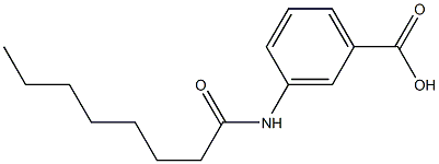 3-octanamidobenzoic acid Structure