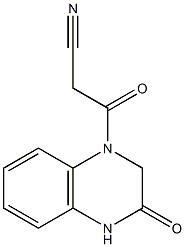 3-oxo-3-(3-oxo-1,2,3,4-tetrahydroquinoxalin-1-yl)propanenitrile 구조식 이미지