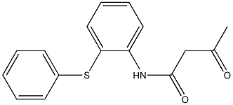 3-oxo-N-[2-(phenylsulfanyl)phenyl]butanamide 구조식 이미지