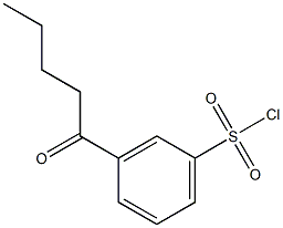 3-pentanoylbenzene-1-sulfonyl chloride 구조식 이미지