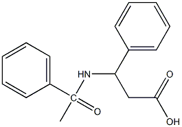 3-phenyl-3-(1-phenylacetamido)propanoic acid 구조식 이미지