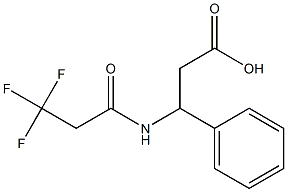 3-phenyl-3-[(3,3,3-trifluoropropanoyl)amino]propanoic acid 구조식 이미지