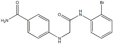 4-({[(2-bromophenyl)carbamoyl]methyl}amino)benzamide 구조식 이미지