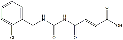 4-({[(2-chlorophenyl)methyl]carbamoyl}amino)-4-oxobut-2-enoic acid 구조식 이미지