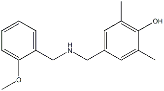 4-({[(2-methoxyphenyl)methyl]amino}methyl)-2,6-dimethylphenol 구조식 이미지