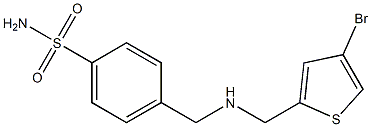 4-({[(4-bromothiophen-2-yl)methyl]amino}methyl)benzene-1-sulfonamide 구조식 이미지