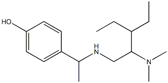 4-(1-{[2-(dimethylamino)-3-ethylpentyl]amino}ethyl)phenol Structure