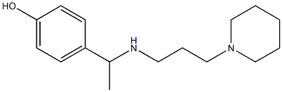 4-(1-{[3-(piperidin-1-yl)propyl]amino}ethyl)phenol Structure