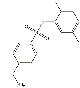 4-(1-aminoethyl)-N-(2,5-dimethylphenyl)benzene-1-sulfonamide 구조식 이미지