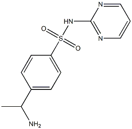 4-(1-aminoethyl)-N-(pyrimidin-2-yl)benzene-1-sulfonamide Structure