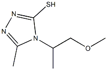 4-(1-methoxypropan-2-yl)-5-methyl-4H-1,2,4-triazole-3-thiol Structure