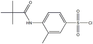 4-(2,2-dimethylpropanamido)-3-methylbenzene-1-sulfonyl chloride Structure