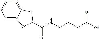 4-(2,3-dihydro-1-benzofuran-2-ylformamido)butanoic acid Structure