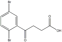 4-(2,5-dibromophenyl)-4-oxobutanoic acid Structure