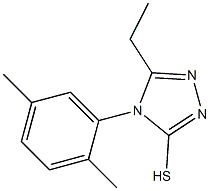 4-(2,5-dimethylphenyl)-5-ethyl-4H-1,2,4-triazole-3-thiol Structure
