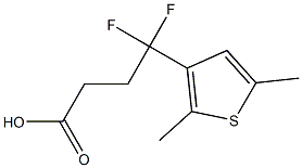 4-(2,5-dimethylthiophen-3-yl)-4,4-difluorobutanoic acid Structure