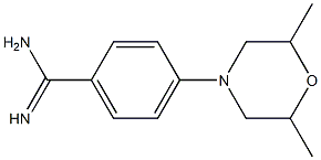 4-(2,6-dimethylmorpholin-4-yl)benzene-1-carboximidamide 구조식 이미지