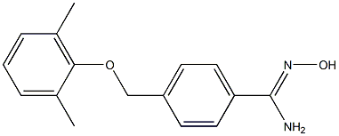4-(2,6-dimethylphenoxymethyl)-N'-hydroxybenzene-1-carboximidamide 구조식 이미지