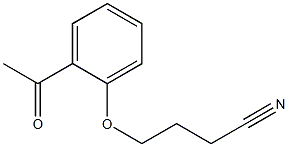 4-(2-acetylphenoxy)butanenitrile 구조식 이미지