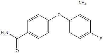 4-(2-amino-4-fluorophenoxy)benzamide 구조식 이미지