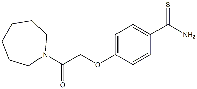 4-(2-azepan-1-yl-2-oxoethoxy)benzenecarbothioamide Structure