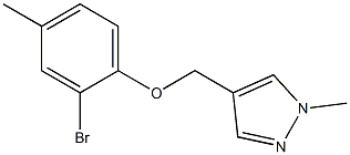 4-(2-bromo-4-methylphenoxymethyl)-1-methyl-1H-pyrazole Structure