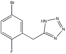 5-[(5-bromo-2-fluorophenyl)methyl]-1H-1,2,3,4-tetrazole Structure