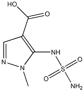 5-[(aminosulfonyl)amino]-1-methyl-1H-pyrazole-4-carboxylic acid 구조식 이미지