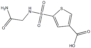 5-[(carbamoylmethyl)sulfamoyl]thiophene-3-carboxylic acid Structure