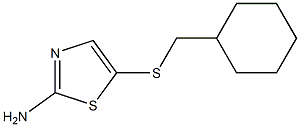 5-[(cyclohexylmethyl)sulfanyl]-1,3-thiazol-2-amine Structure