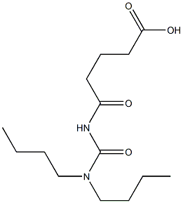 5-[(dibutylcarbamoyl)amino]-5-oxopentanoic acid 구조식 이미지
