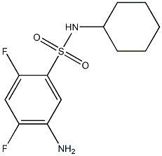5-amino-N-cyclohexyl-2,4-difluorobenzene-1-sulfonamide Structure