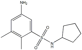 5-amino-N-cyclopentyl-2,3-dimethylbenzene-1-sulfonamide 구조식 이미지