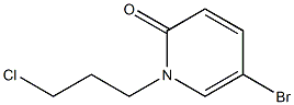5-bromo-1-(3-chloropropyl)-1,2-dihydropyridin-2-one Structure