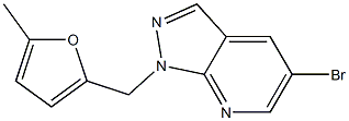 5-bromo-1-[(5-methyl-2-furyl)methyl]-1H-pyrazolo[3,4-b]pyridine Structure