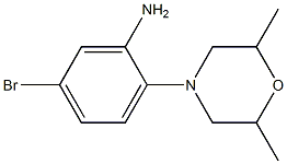 5-bromo-2-(2,6-dimethylmorpholin-4-yl)aniline 구조식 이미지