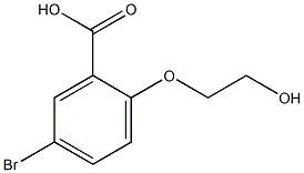 5-bromo-2-(2-hydroxyethoxy)benzoic acid 구조식 이미지