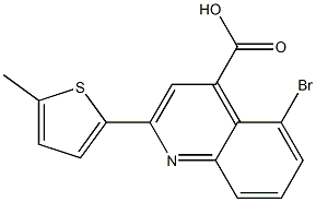 5-bromo-2-(5-methylthiophen-2-yl)quinoline-4-carboxylic acid Structure