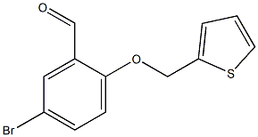 5-bromo-2-(thiophen-2-ylmethoxy)benzaldehyde 구조식 이미지