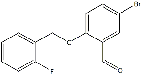 5-bromo-2-[(2-fluorophenyl)methoxy]benzaldehyde Structure