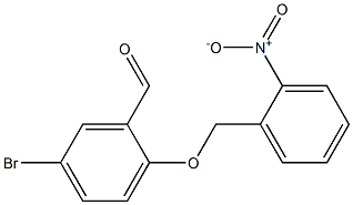 5-bromo-2-[(2-nitrophenyl)methoxy]benzaldehyde 구조식 이미지