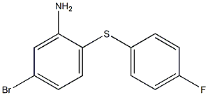 5-bromo-2-[(4-fluorophenyl)sulfanyl]aniline Structure