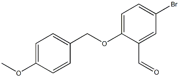 5-bromo-2-[(4-methoxyphenyl)methoxy]benzaldehyde Structure