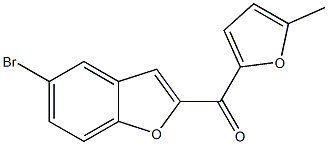 5-bromo-2-[(5-methylfuran-2-yl)carbonyl]-1-benzofuran Structure